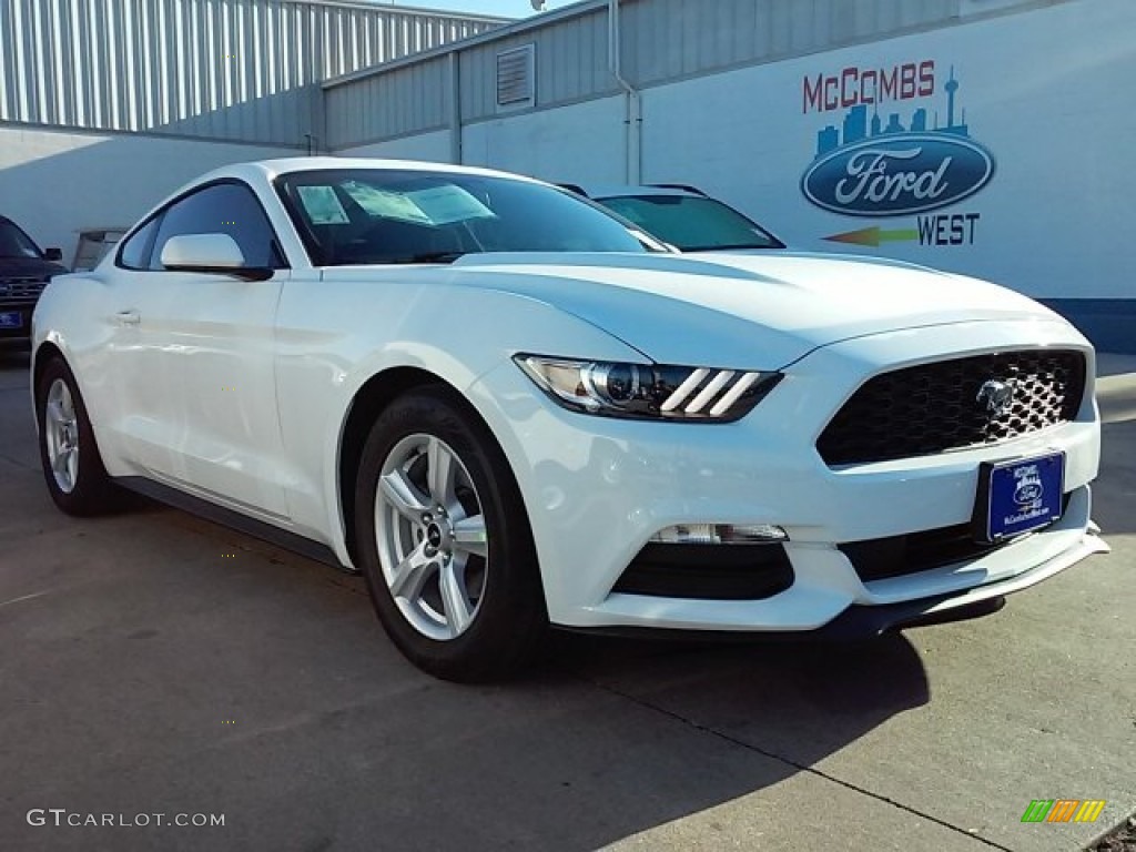 2016 Mustang V6 Coupe - Oxford White / Ebony photo #1