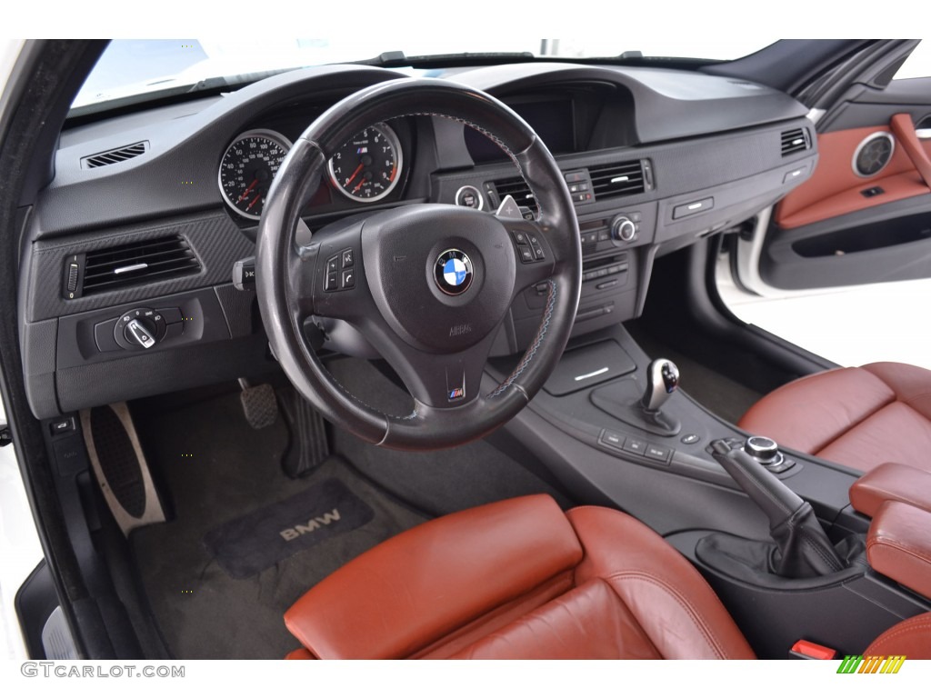 Fox Red Novillo Leather Interior 2009 BMW M3 Sedan Photo #109677555