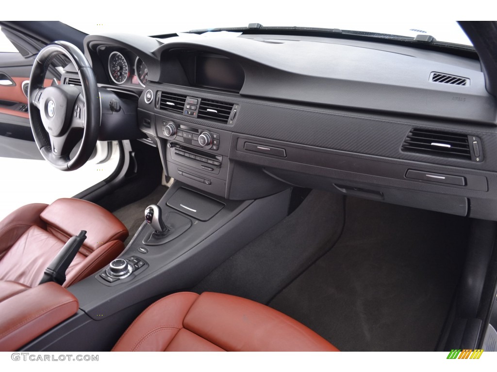 2009 BMW M3 Sedan Fox Red Novillo Leather Dashboard Photo #109677596
