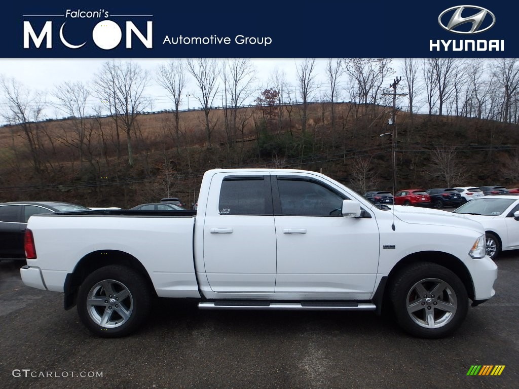 2012 Ram 1500 Sport Quad Cab 4x4 - Bright White / Dark Slate Gray photo #1