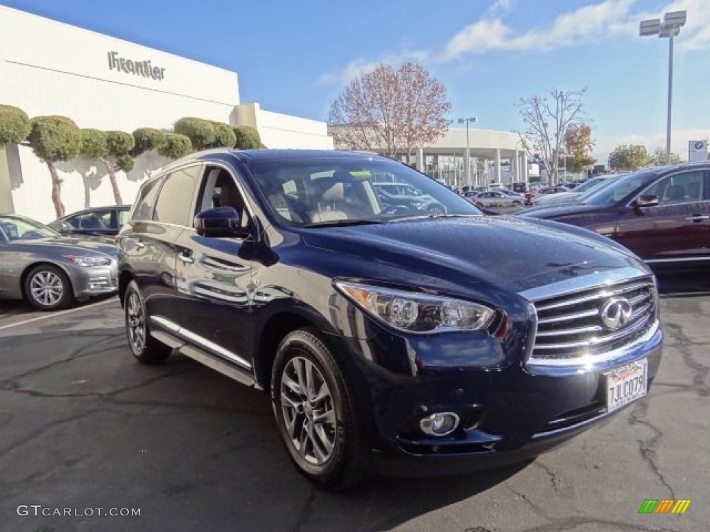 2015 QX60 3.5 AWD - Hermosa Blue / Java photo #4