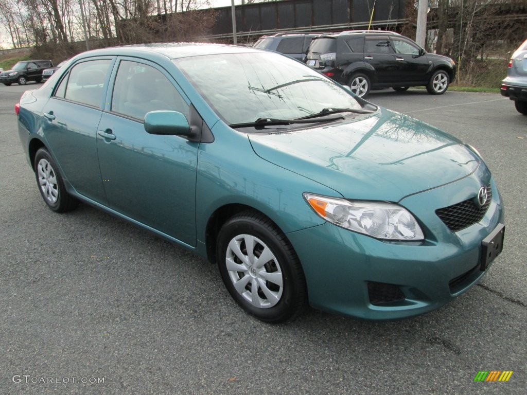 2009 Corolla LE - Capri Sea Green Metallic / Bisque photo #4