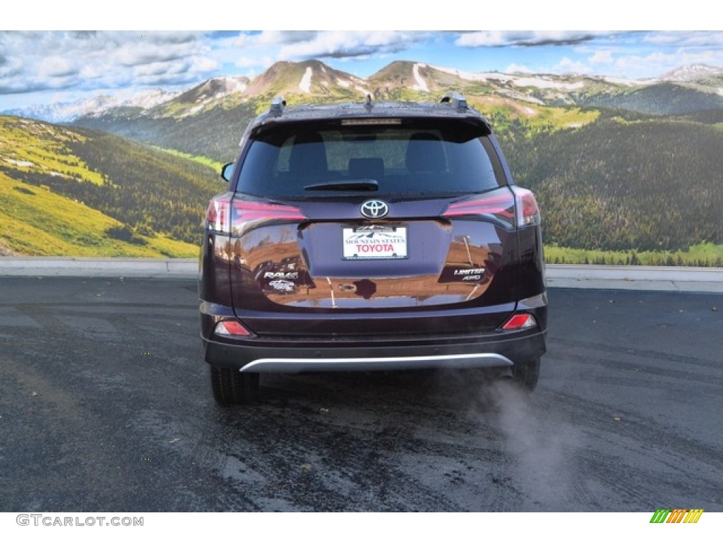2016 RAV4 Limited AWD - Black Currant Metallic / Nutmeg photo #4