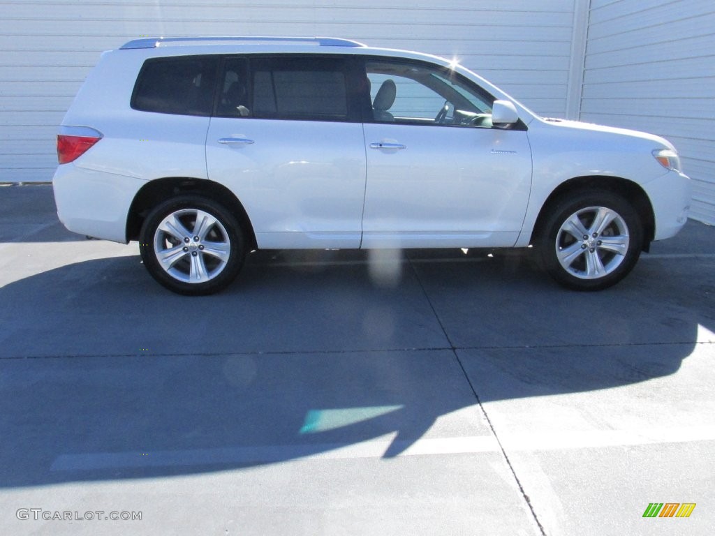 2010 Highlander Limited - Blizzard White Pearl / Sand Beige photo #8