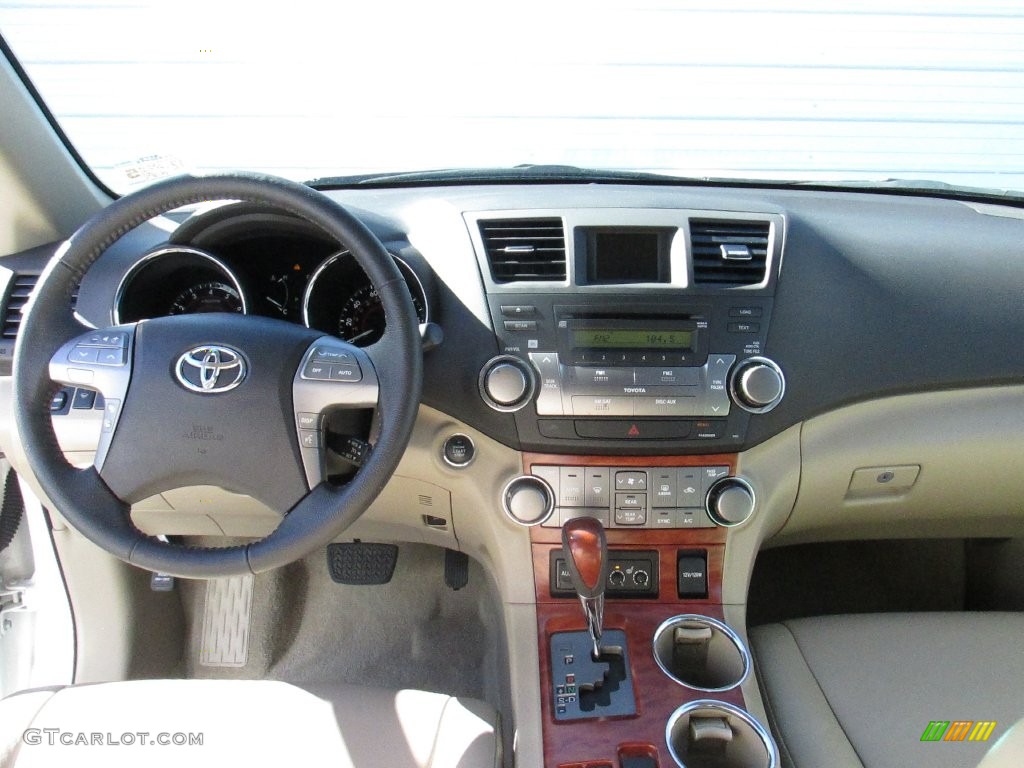 2010 Highlander Limited - Blizzard White Pearl / Sand Beige photo #33