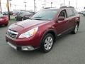 2011 Ruby Red Pearl Subaru Outback 3.6R Limited Wagon  photo #2