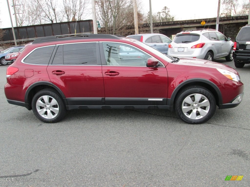 2011 Outback 3.6R Limited Wagon - Ruby Red Pearl / Warm Ivory photo #5