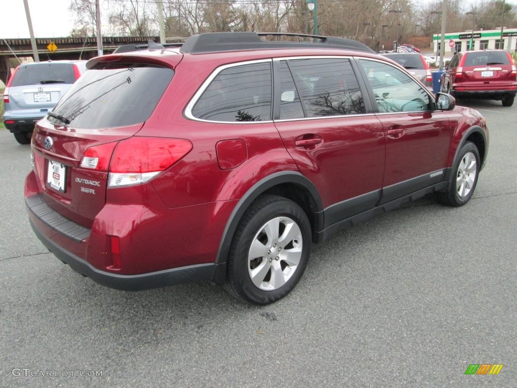 2011 Outback 3.6R Limited Wagon - Ruby Red Pearl / Warm Ivory photo #6
