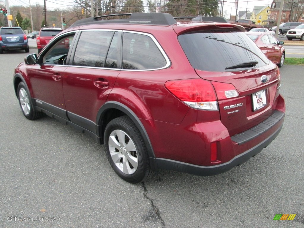 2011 Outback 3.6R Limited Wagon - Ruby Red Pearl / Warm Ivory photo #8