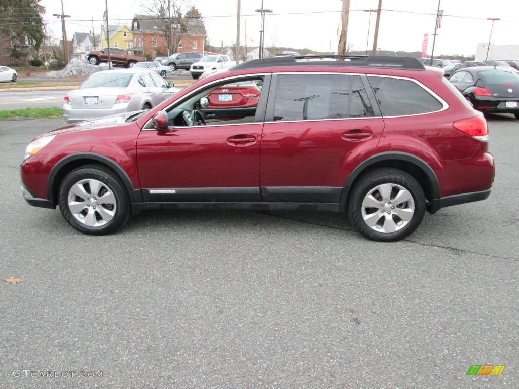 2011 Outback 3.6R Limited Wagon - Ruby Red Pearl / Warm Ivory photo #9