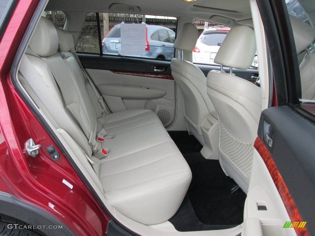2011 Outback 3.6R Limited Wagon - Ruby Red Pearl / Warm Ivory photo #18