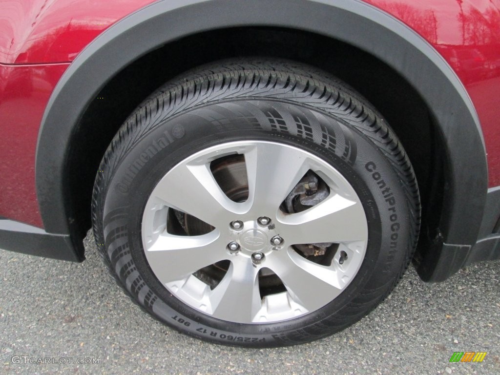 2011 Outback 3.6R Limited Wagon - Ruby Red Pearl / Warm Ivory photo #21