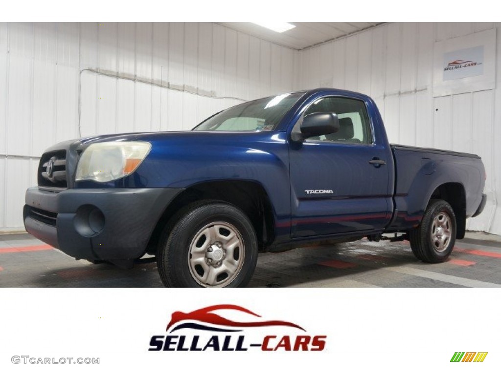2006 Tacoma Regular Cab - Indigo Ink Pearl / Graphite Gray photo #1