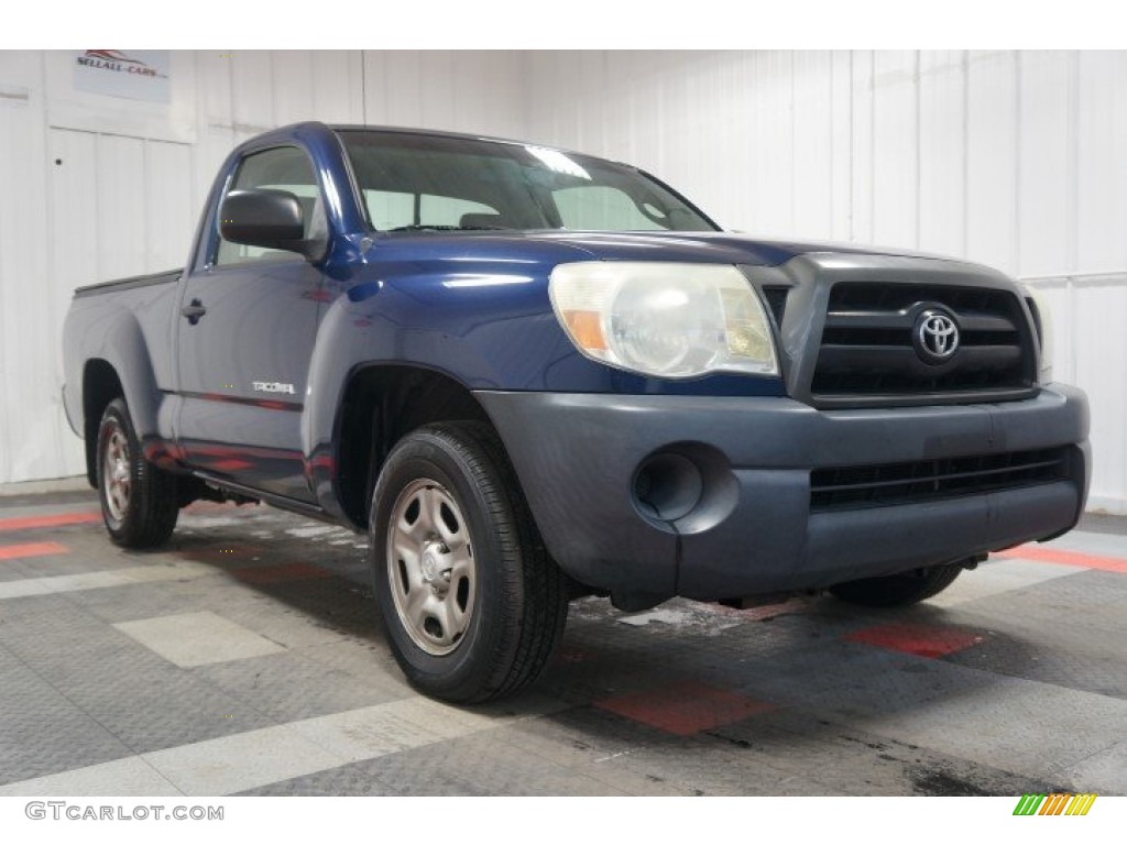 2006 Tacoma Regular Cab - Indigo Ink Pearl / Graphite Gray photo #5