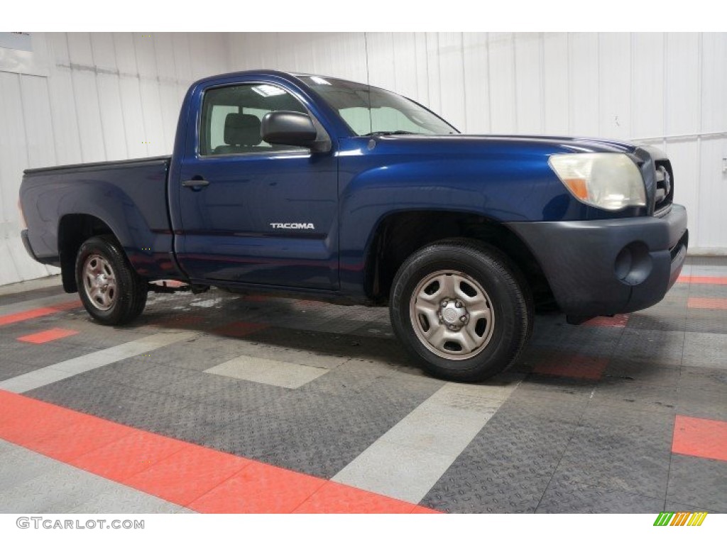 2006 Tacoma Regular Cab - Indigo Ink Pearl / Graphite Gray photo #6