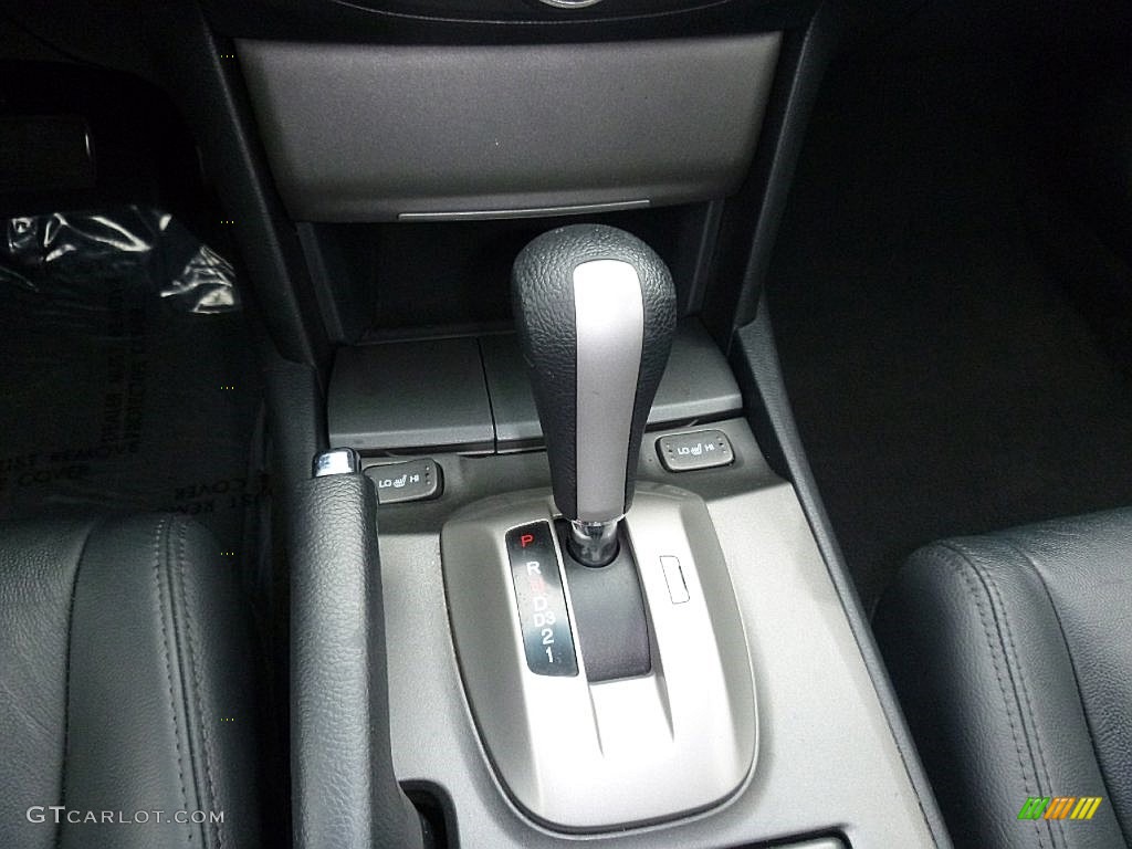 2011 Accord EX-L Coupe - Belize Blue Pearl / Black photo #24