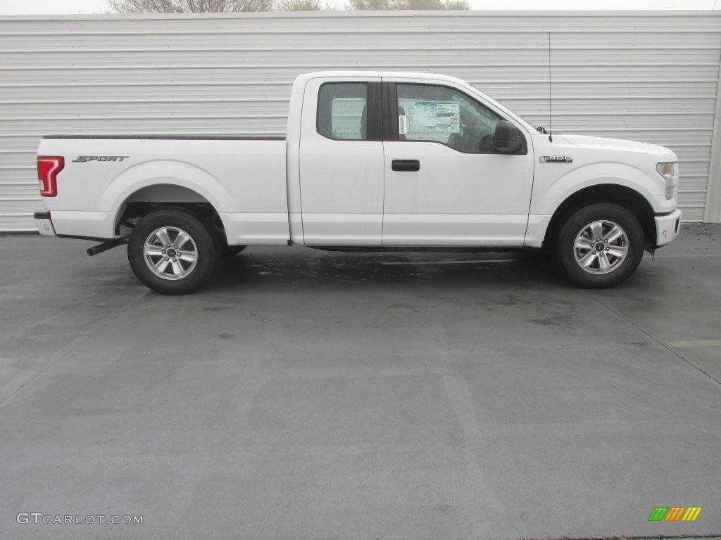 2016 F150 XL SuperCab - Oxford White / Medium Earth Gray photo #3