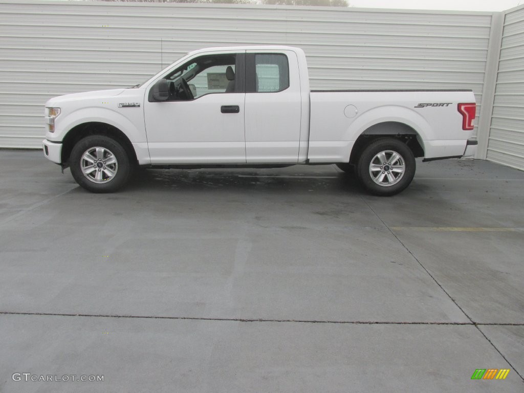 2016 F150 XL SuperCab - Oxford White / Medium Earth Gray photo #6