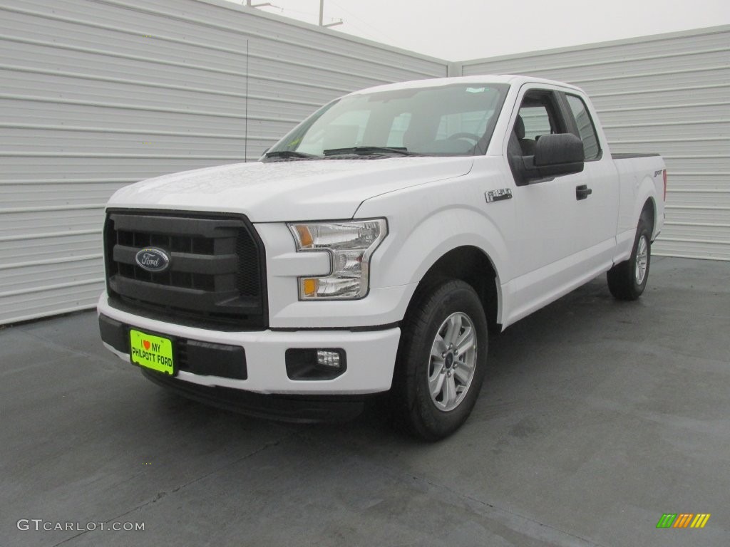 2016 F150 XL SuperCab - Oxford White / Medium Earth Gray photo #7