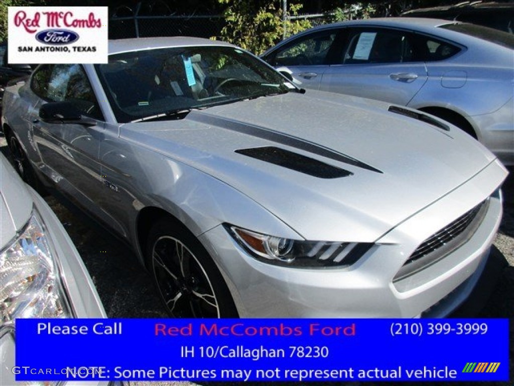 2016 Mustang GT/CS California Special Coupe - Ingot Silver Metallic / California Special Ebony Black/Miko Suede photo #1