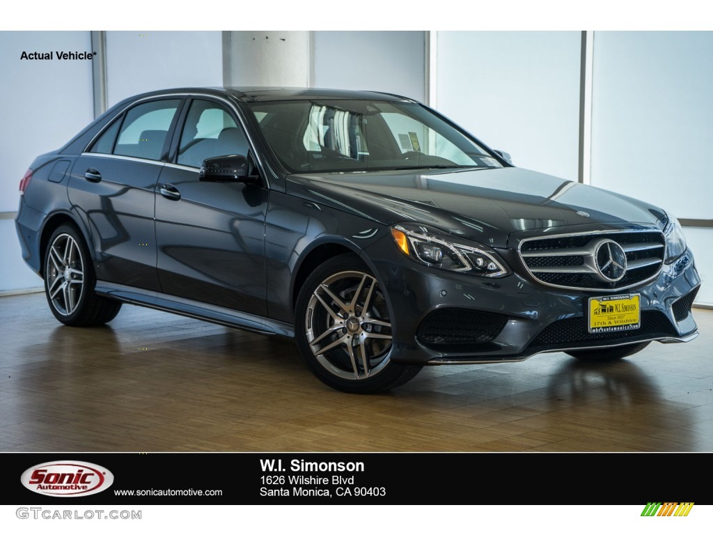 2016 E 400 Sedan - Steel Grey Metallic / Black photo #1