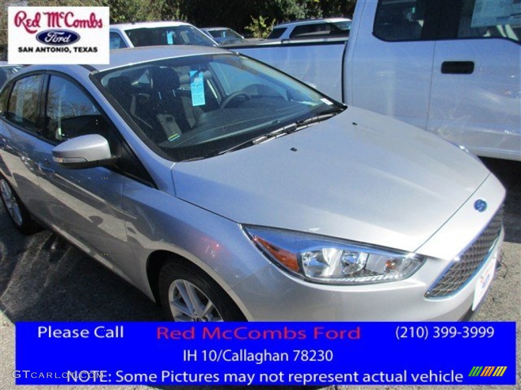 2016 Focus SE Sedan - Ingot Silver / Charcoal Black photo #1