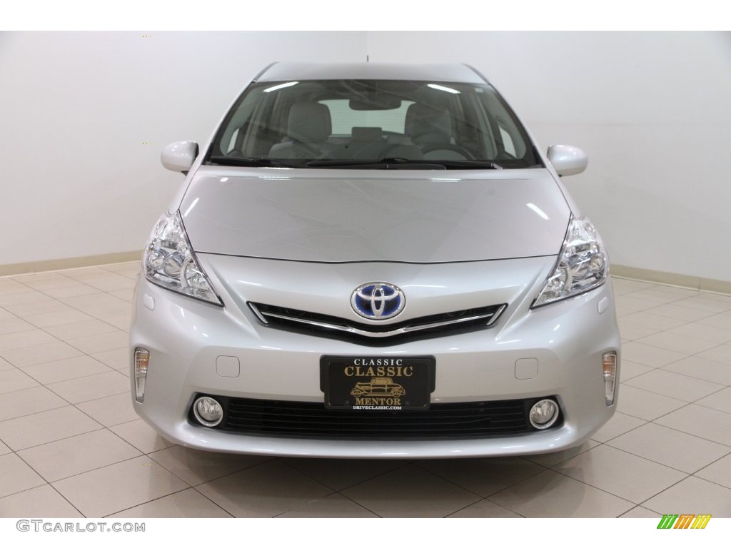 2012 Prius v Five Hybrid - Classic Silver Metallic / Misty Gray photo #2