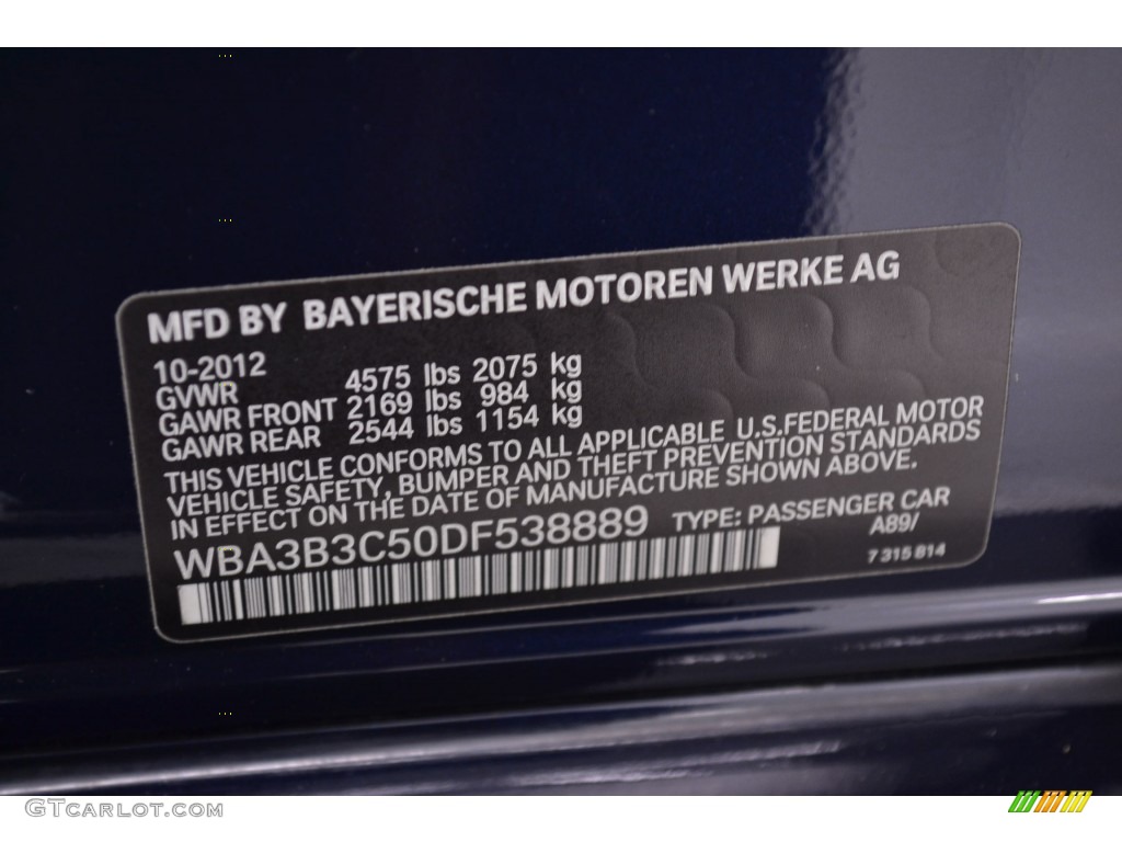 2013 3 Series 328i xDrive Sedan - Imperial Blue Metallic / Venetian Beige photo #11