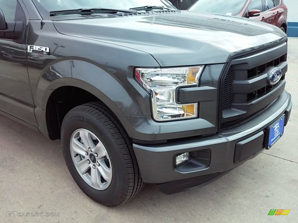 2015 F150 XL SuperCab - Magnetic Metallic / Medium Earth Gray photo #2