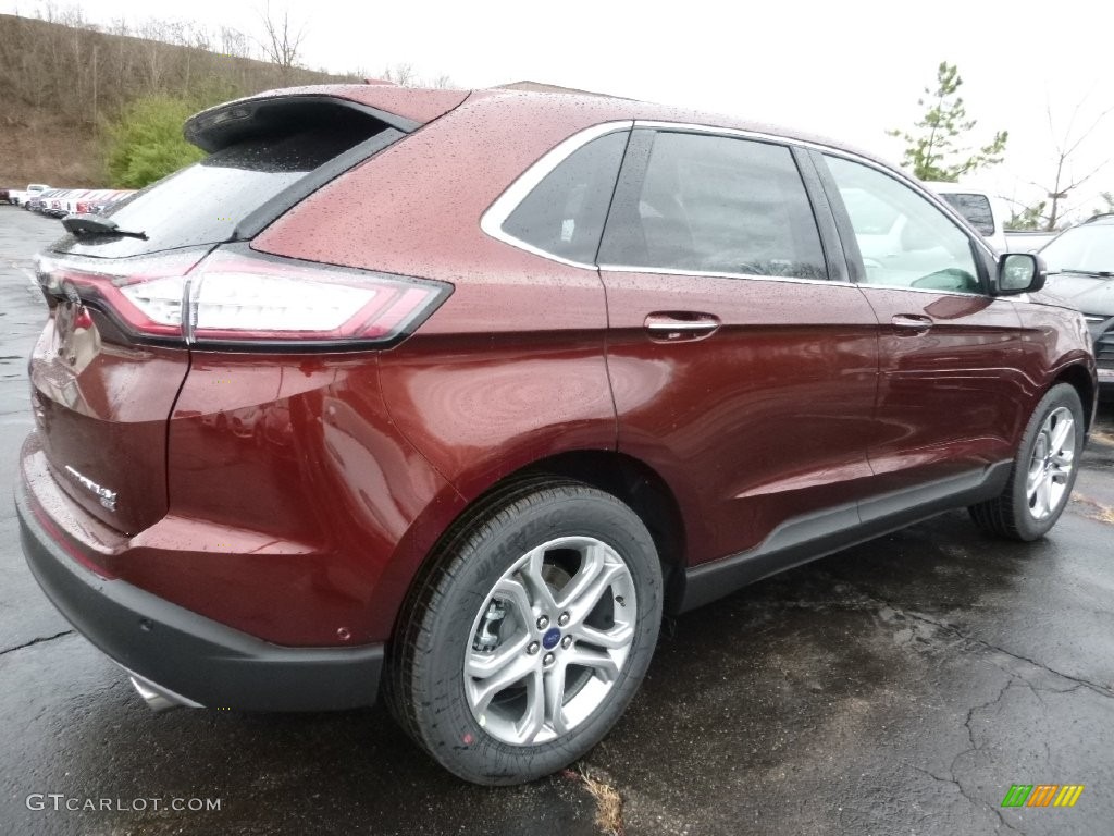 2015 Edge Titanium AWD - Bronze Fire Metallic / Cognac photo #2