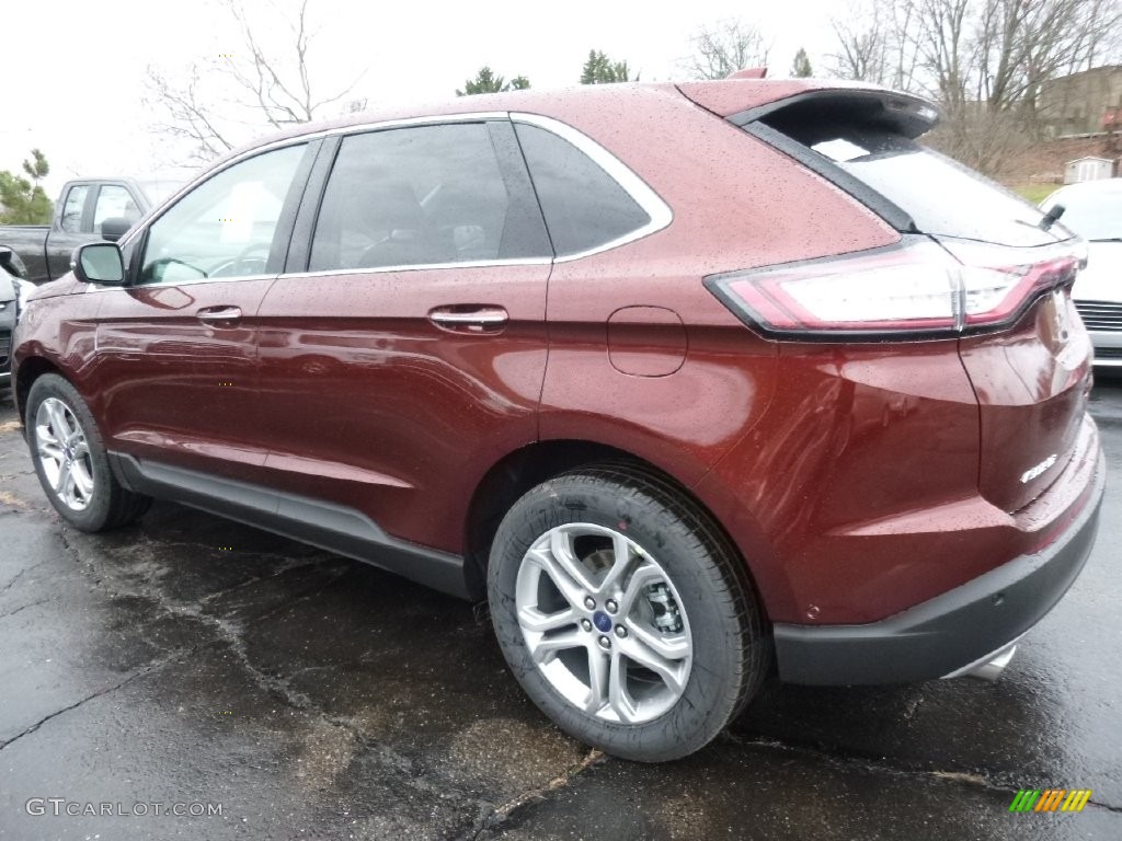 2015 Edge Titanium AWD - Bronze Fire Metallic / Cognac photo #3