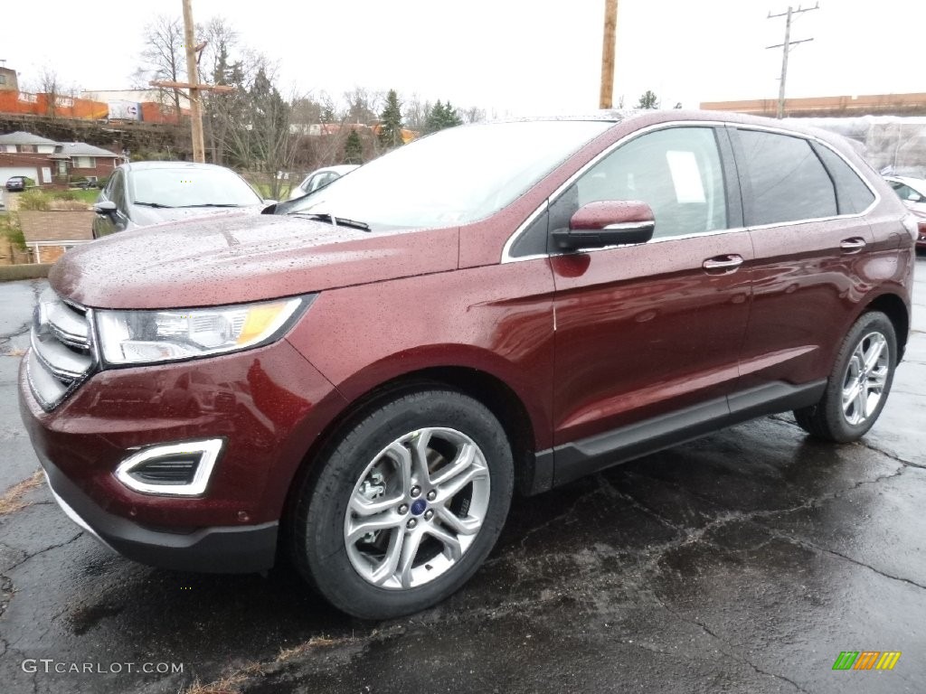 2015 Edge Titanium AWD - Bronze Fire Metallic / Cognac photo #4