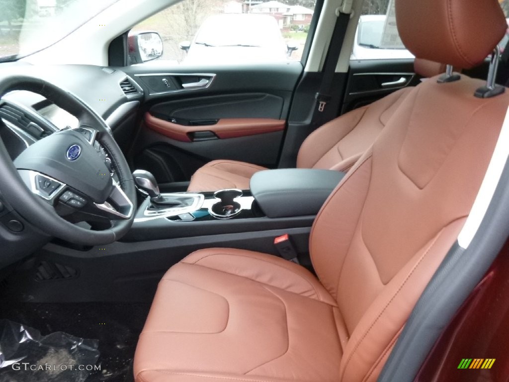 Cognac Interior 2015 Ford Edge Titanium AWD Photo #109695483