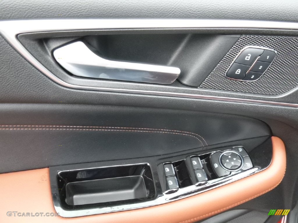 2015 Edge Titanium AWD - Bronze Fire Metallic / Cognac photo #10