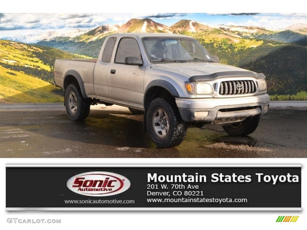 2002 Tacoma Xtracab 4x4 - Lunar Mist Metallic / Gray photo #1