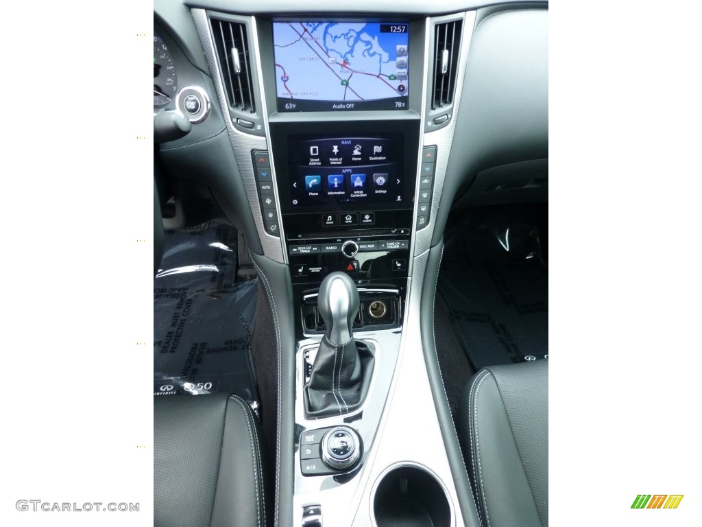 2015 Q50 Hybrid Premium - Hagane Blue / Graphite photo #26