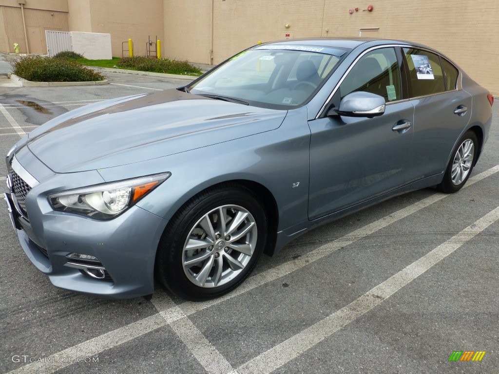 2015 Q50 3.7 - Hagane Blue / Graphite photo #12