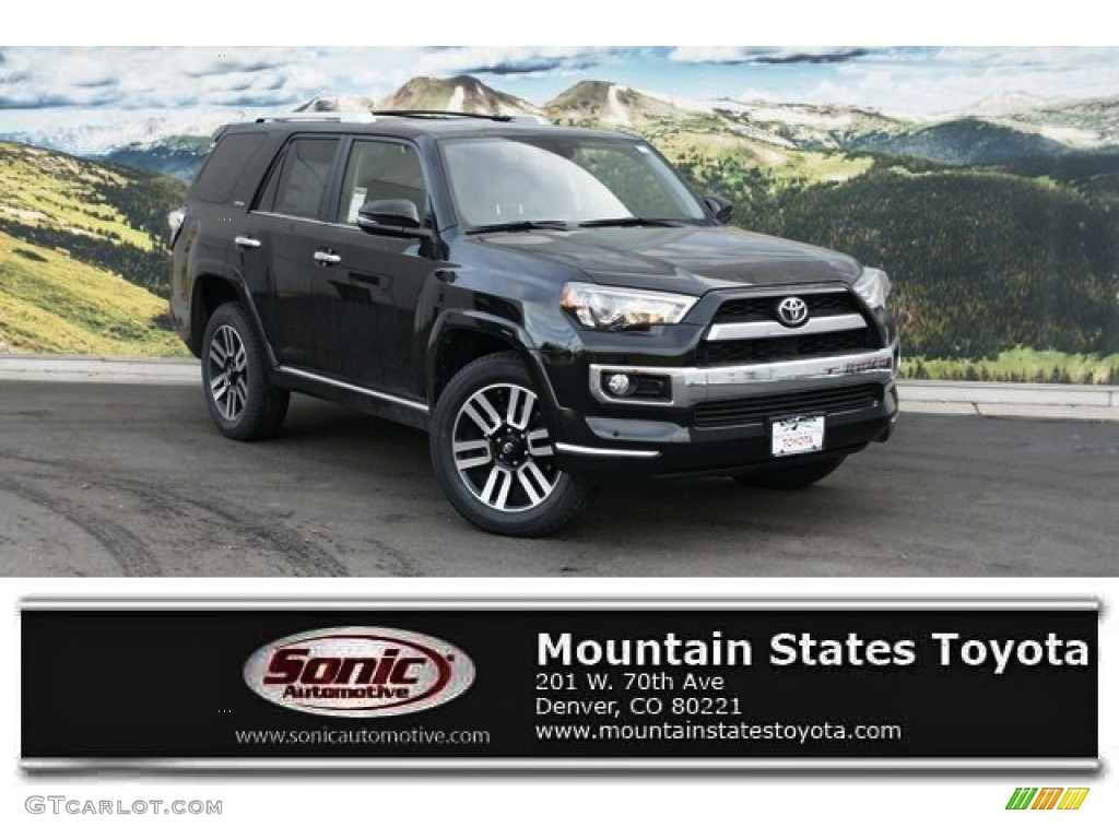 2016 4Runner Limited 4x4 - Midnight Black Metallic / Black photo #1