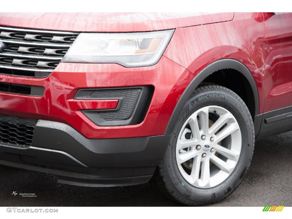 2016 Explorer 4WD - Ruby Red Metallic Tri-Coat / Medium Light Camel photo #2