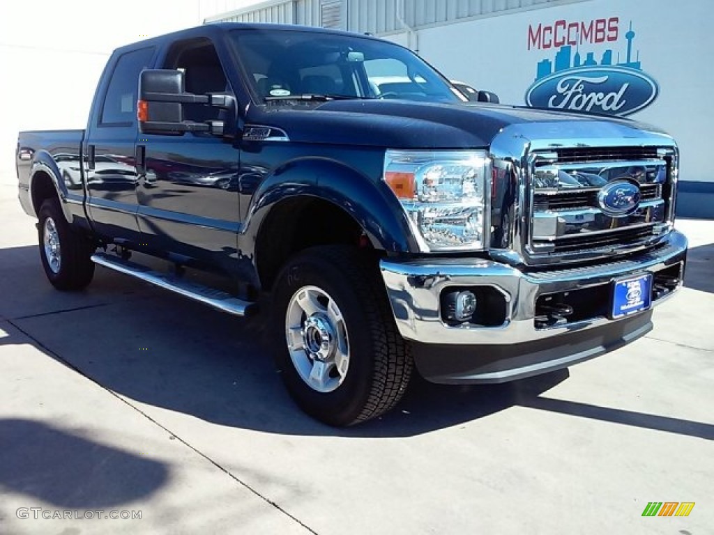 2016 F250 Super Duty XLT Crew Cab 4x4 - Blue Jeans Metallic / Steel photo #1