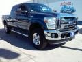 2016 Blue Jeans Metallic Ford F250 Super Duty XLT Crew Cab 4x4  photo #1