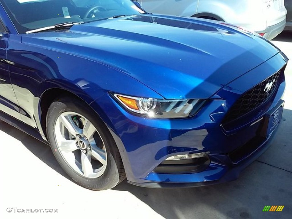 2016 Mustang V6 Coupe - Deep Impact Blue Metallic / Ebony photo #2