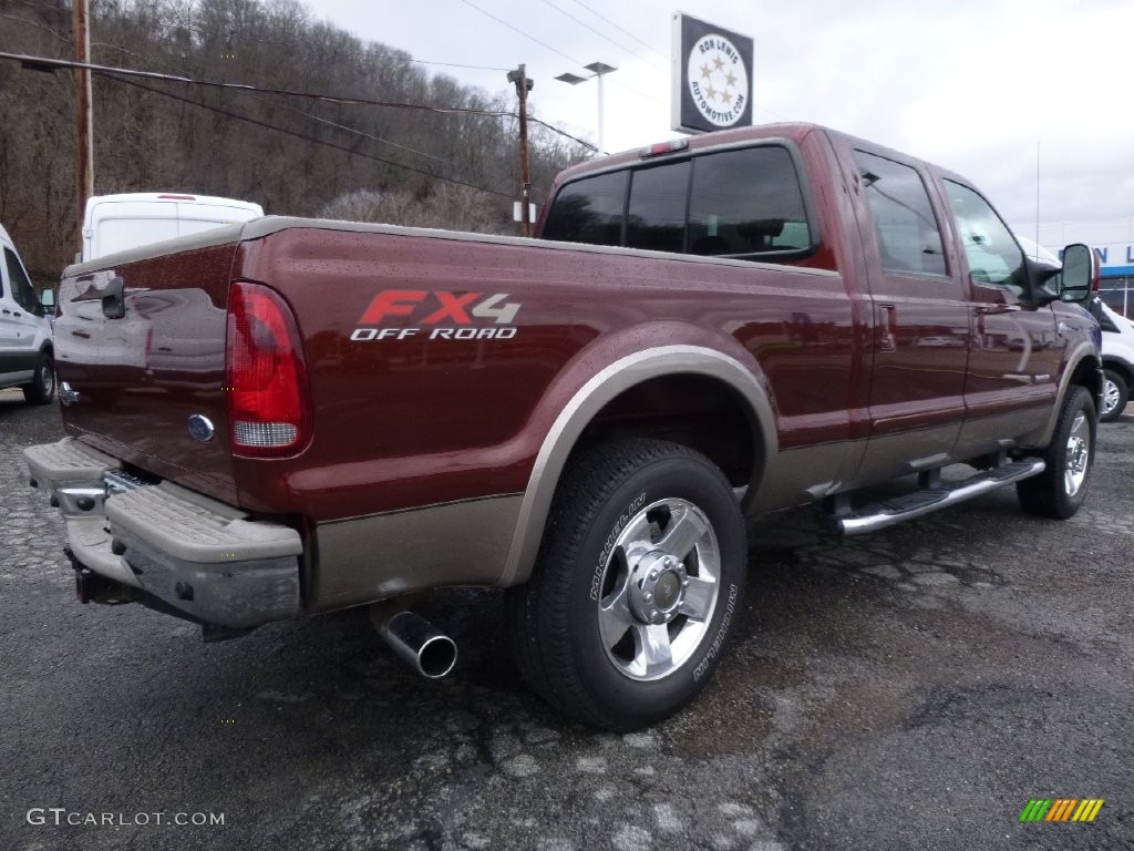 2007 F250 Super Duty King Ranch Crew Cab 4x4 - Dark Copper Metallic / Tan photo #2