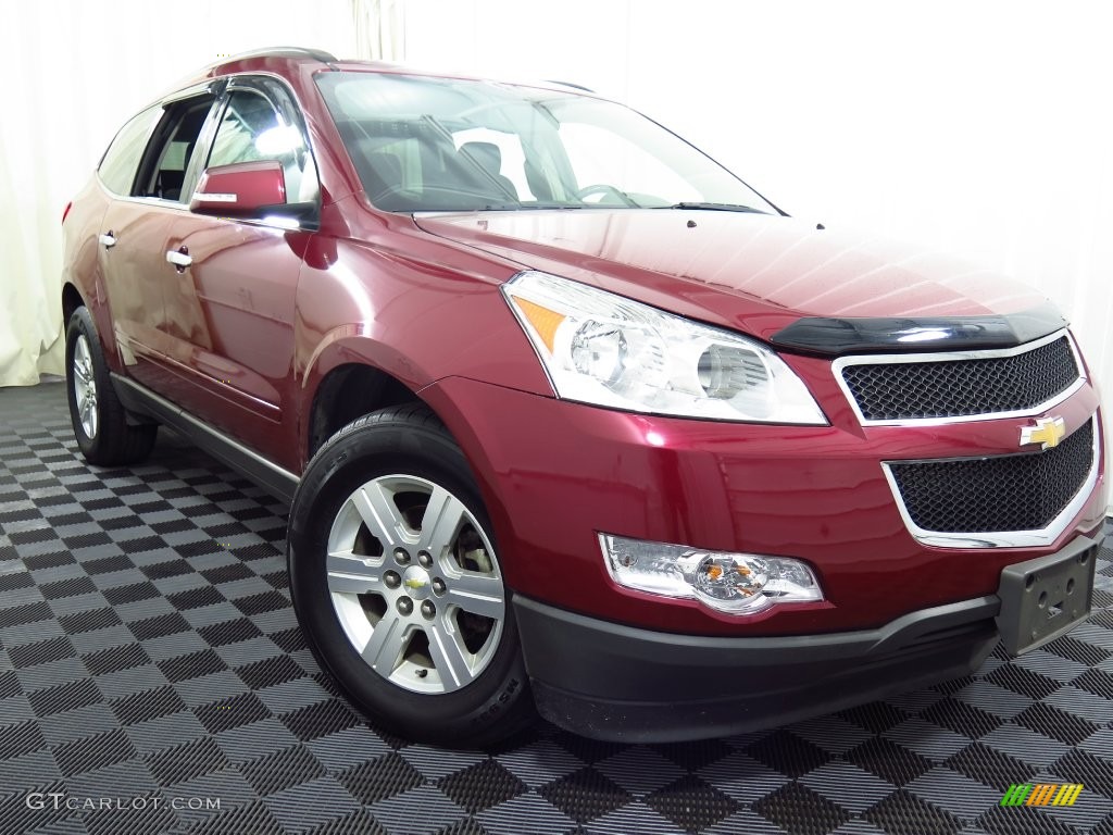 2011 Traverse LT AWD - Red Jewel Metallic / Ebony/Ebony photo #1