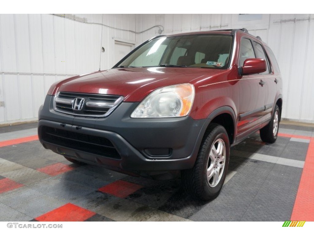 2002 CR-V EX 4WD - Chianti Red Pearl / Saddle photo #3