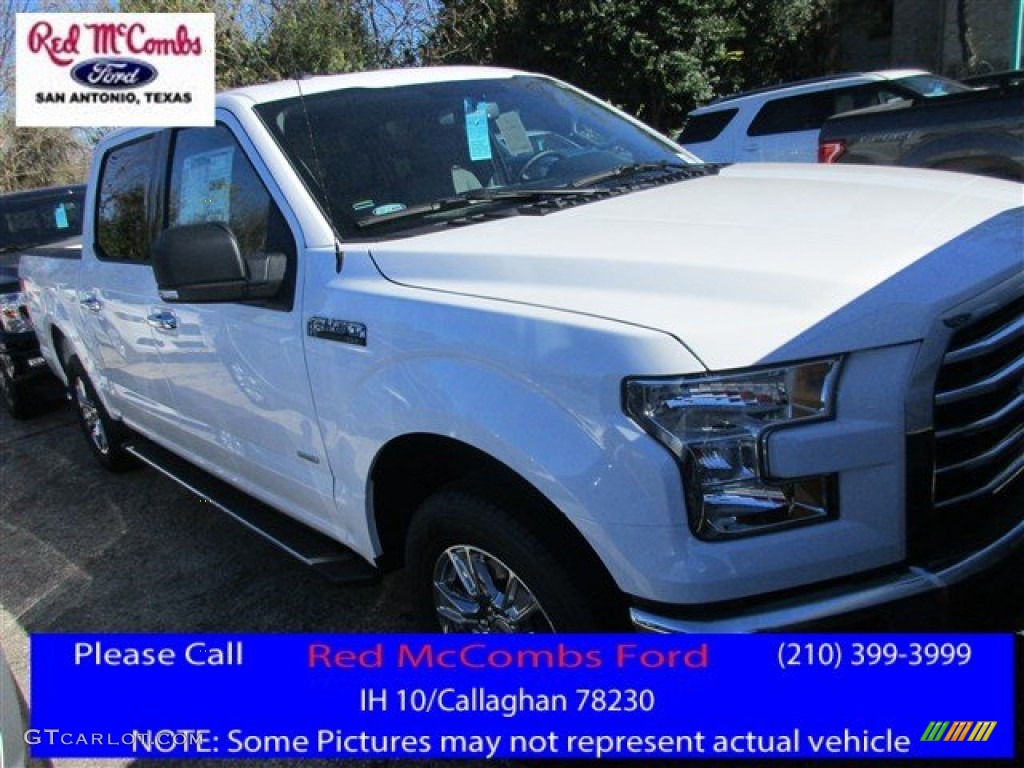 2016 F150 XLT SuperCrew - Oxford White / Medium Earth Gray photo #1