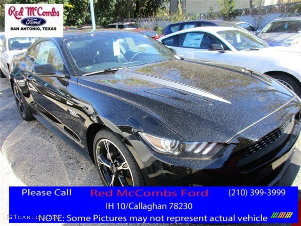 2016 Mustang GT/CS California Special Coupe - Shadow Black / California Special Ebony Black/Miko Suede photo #1