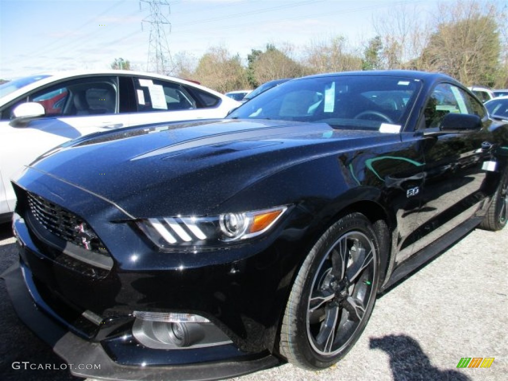 2016 Mustang GT/CS California Special Coupe - Shadow Black / California Special Ebony Black/Miko Suede photo #2
