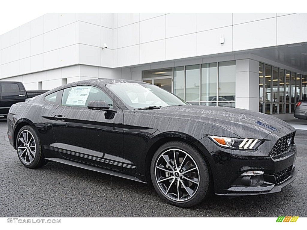 2016 Mustang EcoBoost Coupe - Shadow Black / Ebony photo #1