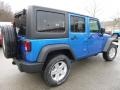 2016 Hydro Blue Pearl Jeep Wrangler Unlimited Sport 4x4  photo #7